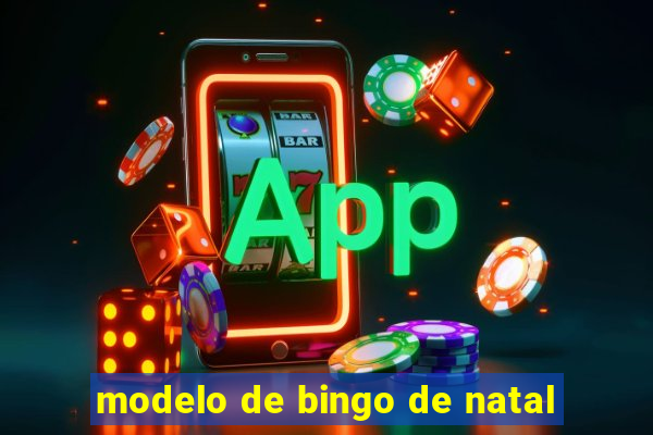 modelo de bingo de natal